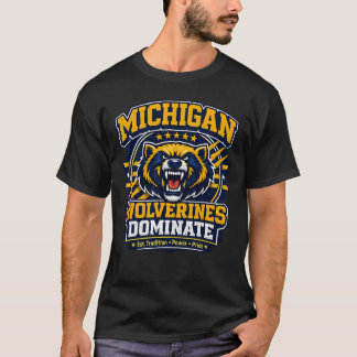 Michigan Wolverines Dominan Camiseta – Comida Univ