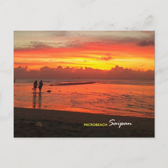 Micro Beach, postal saipan (Anverso)