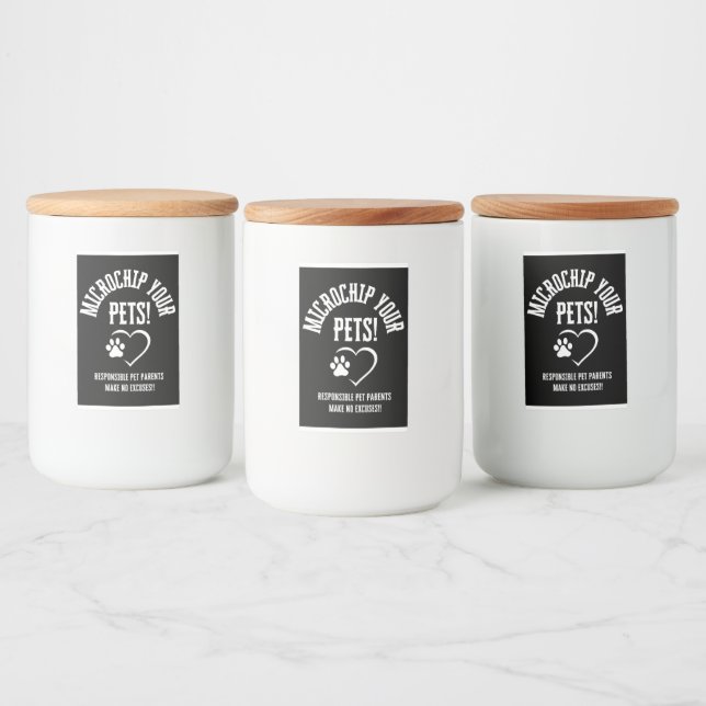 Microchip tu Mascotas Etiqueta de botellas de vino (Botellas)