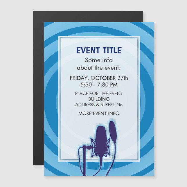 Micrófono de estudio (Anverso/Reverso)