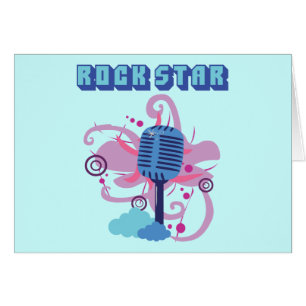 Micrófono estrella de rock