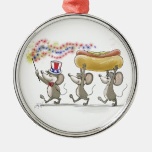 Micrófono, Mac & Moe es Feliz 4.º Ornamento de Ron