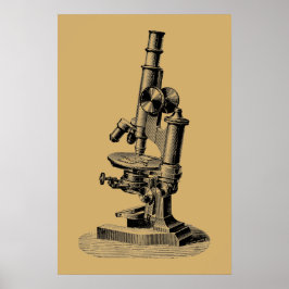 Microscopio Antiguo 1892 Arte "Steampunk"