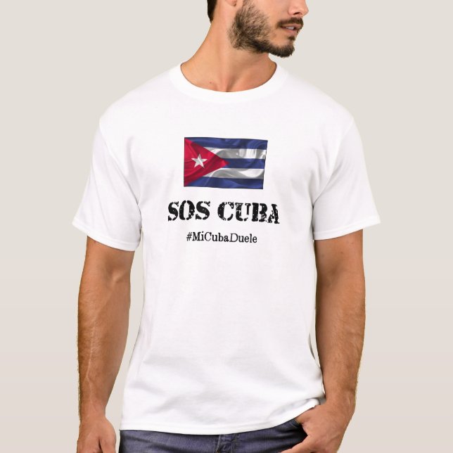 #MiCubaDuele mi Cuba duele camiseta (Anverso)