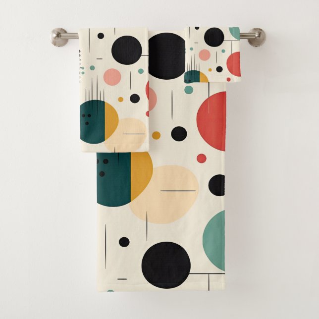 Mid century colorful geometric pattern (In situ)