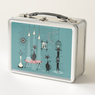 Mid Century Kitty Mischief ©studioxtine