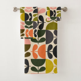 Mid‑century modern- Retro Scandinavian Flowers