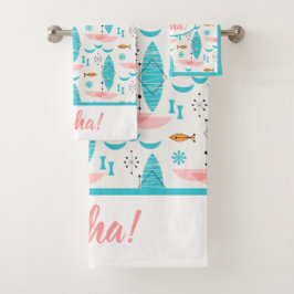 Mid Century Pink Catamaran