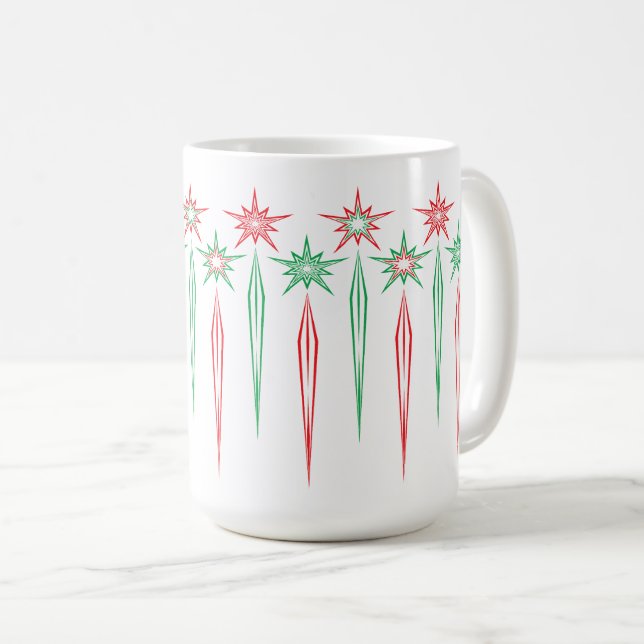 Mid Mod Icicles 15oz. Taza (Anverso derecho)