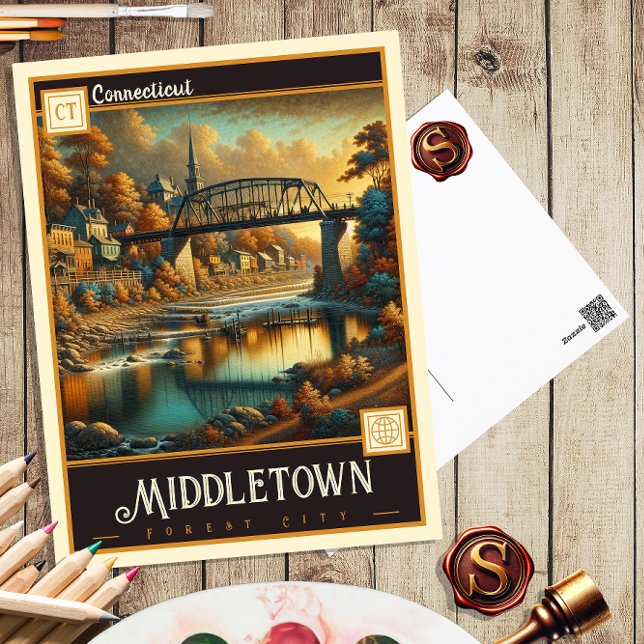 Middletown, Connecticut | Postal de época (Subido por el creador)
