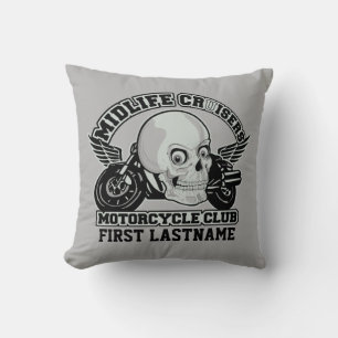 Midlife Cruisers MC personalizado tirando almohada