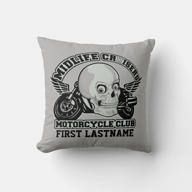 Midlife Cruisers MC personalizado tirando almohada (Anverso)