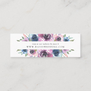 Midnight Blooms   Tarjetas de RSVP para sitio web 