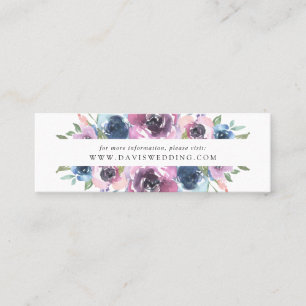 Midnight Blooms   Tarjetas del sitio web de boda