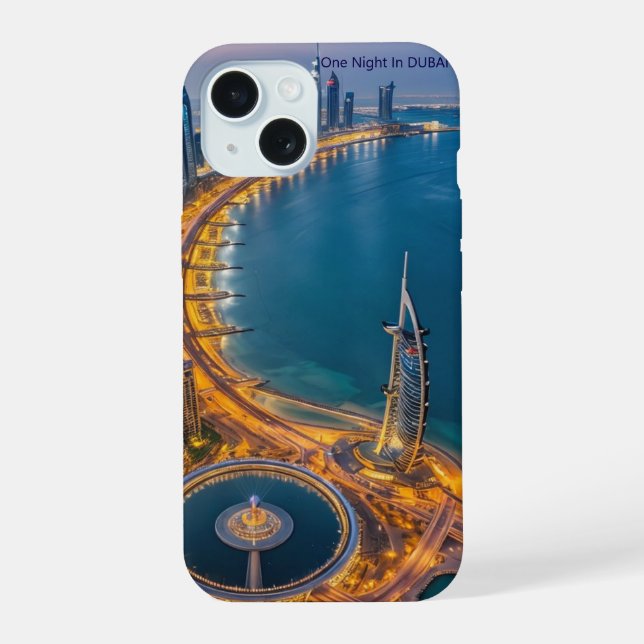 "Midnight Marina: funda Premium para iPhone 15" (Reverso )