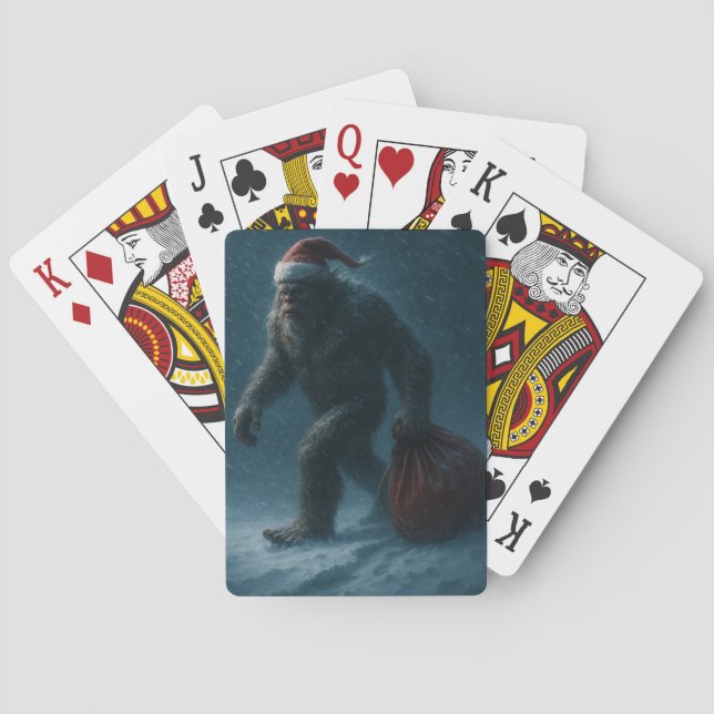 Midnight Yule Sasquatch – Baraja de Cartas de Folc (Reverso)