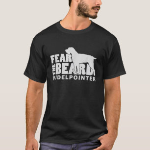 Miedo a la barba Pudelpuntero cazando la camiseta