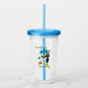 Miedo No es la taza de tumbler acrílico de tibur