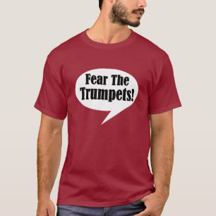 Miedo para hombre la camiseta de la trompeta
