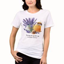 Miel de lavanda / Camiseta de flores dulces