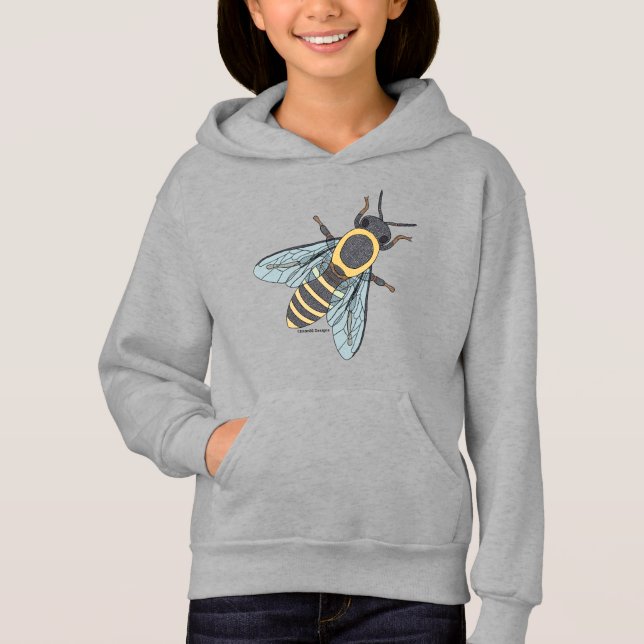 Mielera (vívida) - Sudadera con capucha para niña (Anverso)