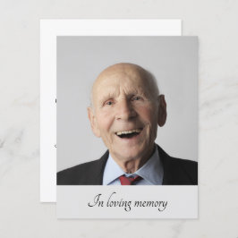 Miembro de la familia gris pasa Invitación con fot