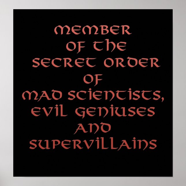 Miembro de las impresoras y Posters de órdenes sec (Frente)