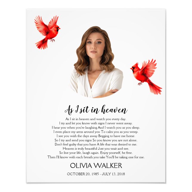 Mientras me siento en el cielo Foto Signo de bienv (Frente)