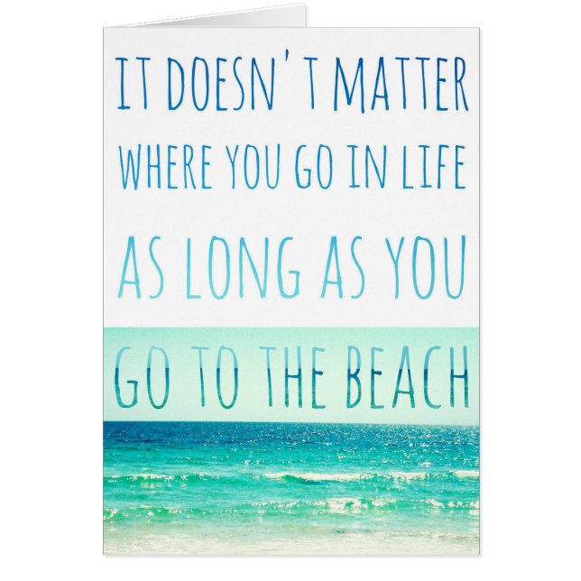 Mientras vayas a la tarjeta de playa (Frente)