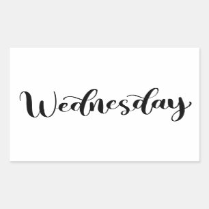 Miércoles - Caligrafía / Pegatina de letras