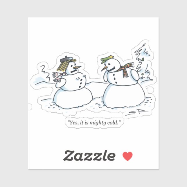 Mighty Cold pegatina (Hoja)