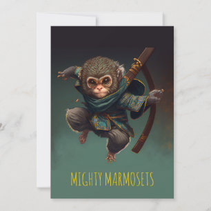 Mighty Marmosets Tarjeta de Saludo