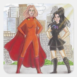 Mighty Meaghan y Brave Breanne pegatina