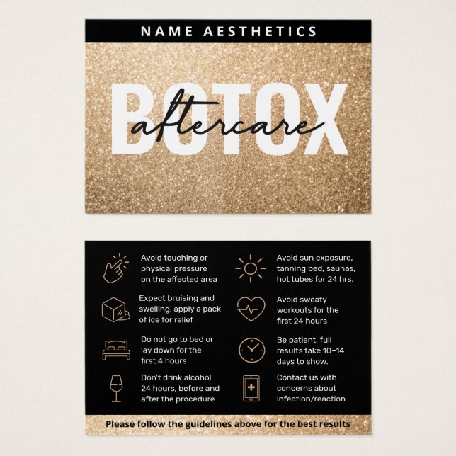 Mighty Purpurina Gold Dérmico Filler Tarjeta de po (Anverso y reverso)