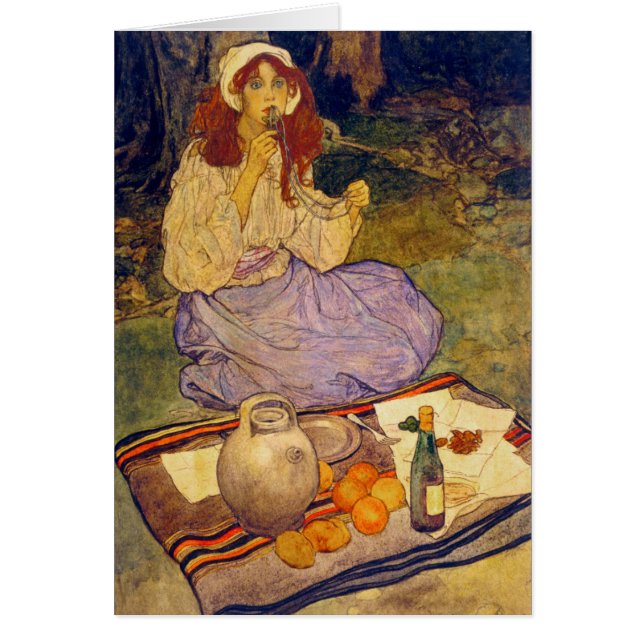 Miguel, todavía arrodillado, ponlo en su labio (Frente)