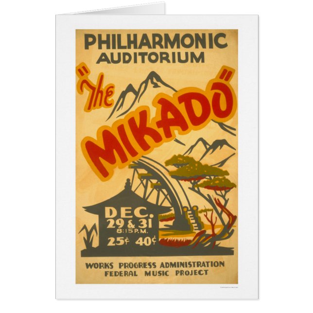 Mikado Philarmonic WPA 1938 (Frente)