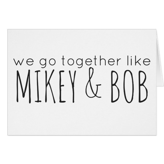 Mikey y Bob (BESO de Pittsburgh) (Anverso (Horizontal))