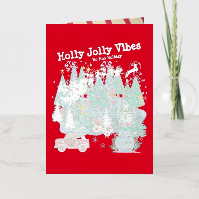 Mikitiez clásicas whitechristmas luz jollyholly (Anverso)