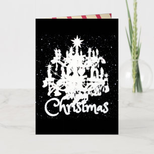 Mikitiez luces de Navidad blancas clásicas alegre