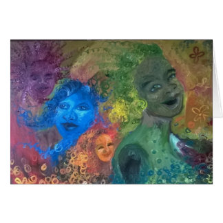 Mil hermanas que ríen la tarjeta