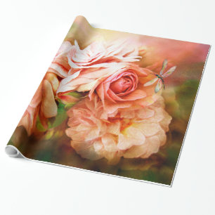 Milagro de un color de rosa - papel de regalo del