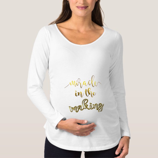 Milagro en la camisa de maternidad de fabricación (Anverso)