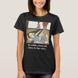 Mile de secundaria camiseta negra masculina