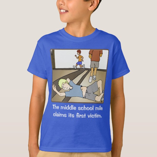 Mile de secundaria camiseta negra masculina (Anverso)