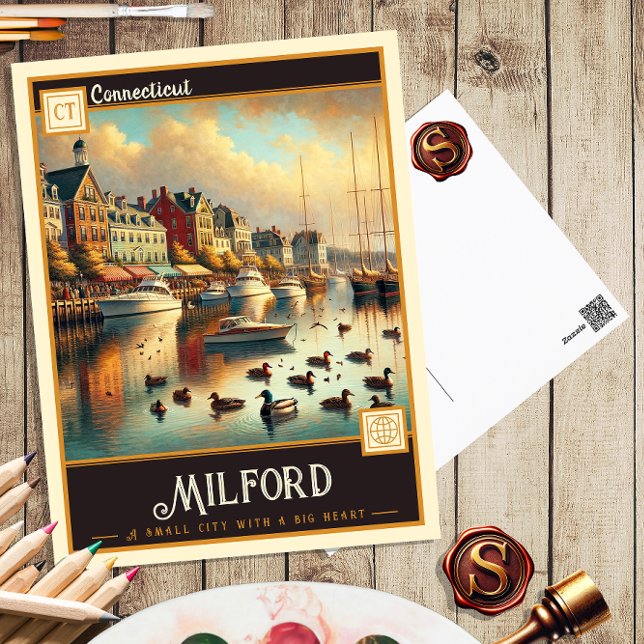 Milford, Connecticut | Postal de época (Subido por el creador)