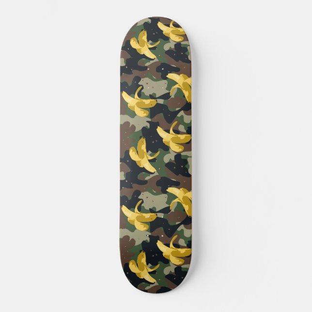 Military bananas_dense pattern skateboard (Anverso)