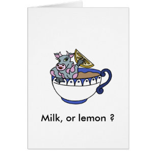 Milk, or lemon ?