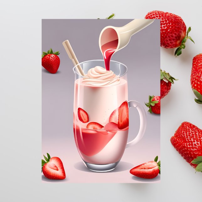 Milkshake de fresa, postal de posttravesía (Subido por el creador)