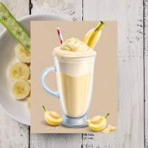 Milkshake de plátano, postal