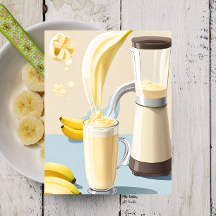 Milkshake de plátano, postal